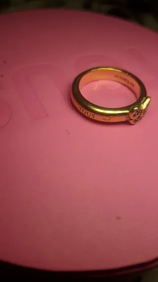 Anillo Tous Plata Vermeil Mariposa