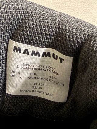 Botas Montaña Mammut Gore-Tex Vibram