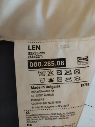 Edredón y almohada para cuna