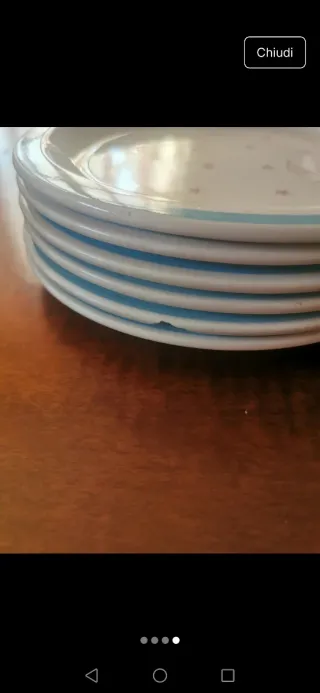 Piatti in ceramica decorati