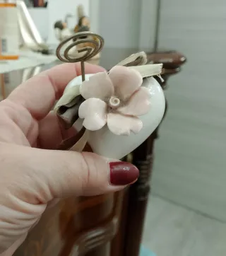 Portafoto cuore con fiore