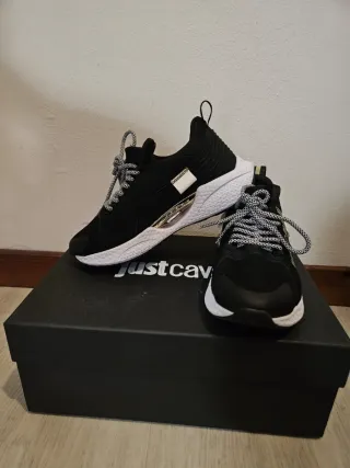 Scarpe Just Cavalli nere e bianche