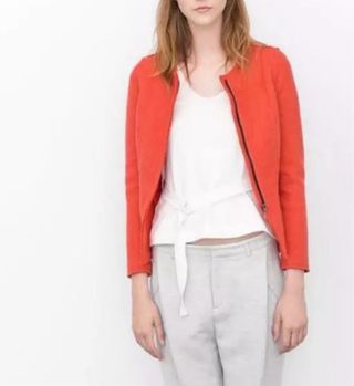 Blazer peplum lana de Zara