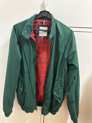 Chaqueta El Ganso Verde Forro Rojo