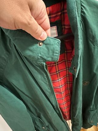 Chaqueta El Ganso Verde Forro Rojo