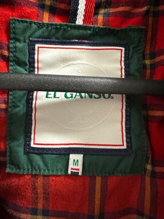 Chaqueta El Ganso Verde Forro Rojo