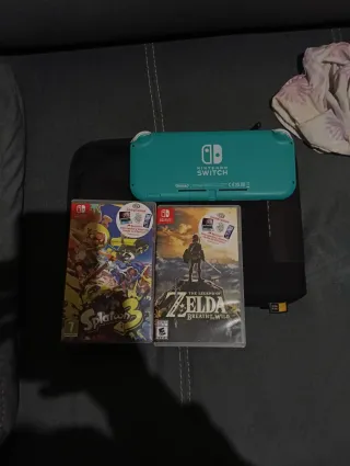 Nintendo Switch Lite Verde + 1 juego splatoon3