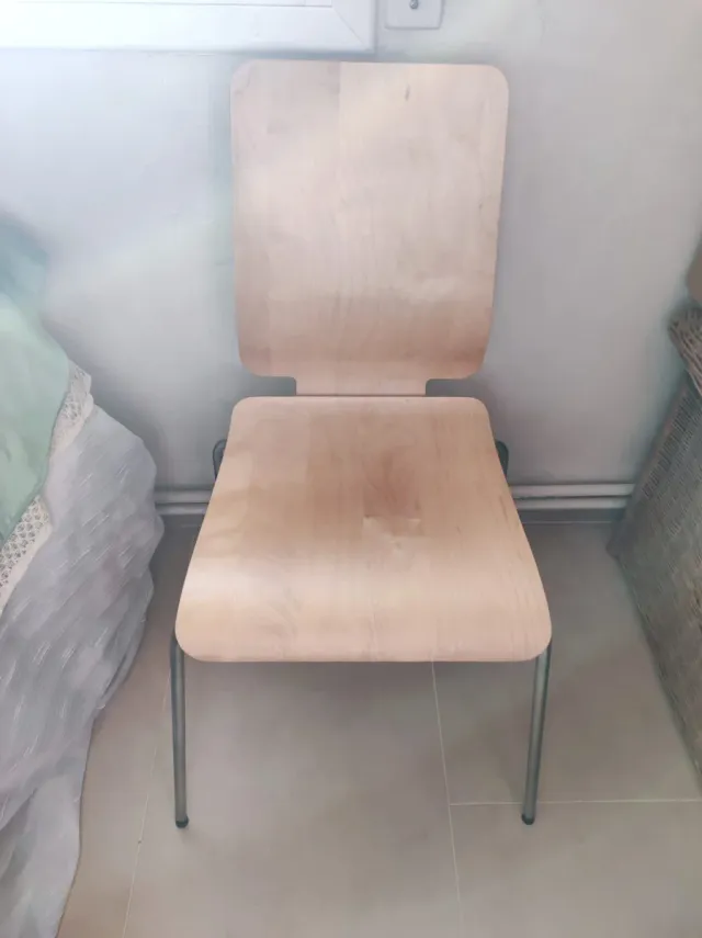 Silla Nórdica Madera y Metal