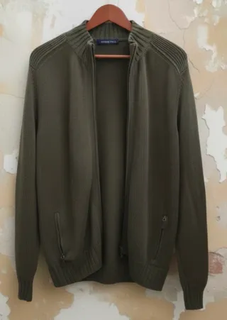 Chaqueta Emidio Tucci Verde Caqui Talla XL