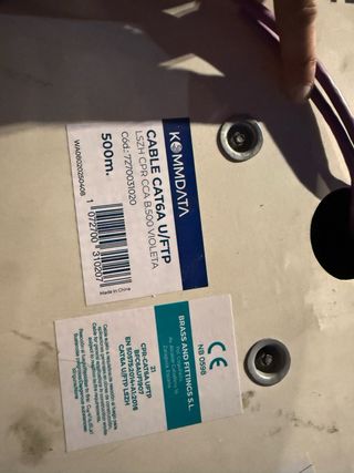 Cable KOMMDATA CAT6A U/FTP LSZH CPR CCA