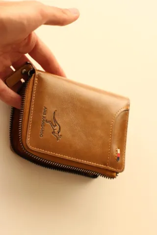 Billetera Hombre AIKS KANGAROO Marrón