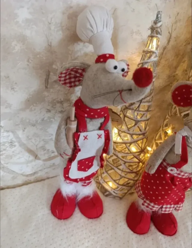 2 Ratitas Navideñas Decoração