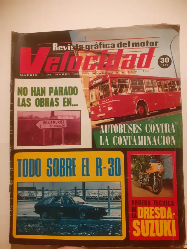 Velocidad Revista del motor n⁰703. Marzo 1975