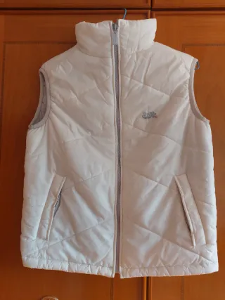 Chaleco acolchado blanco