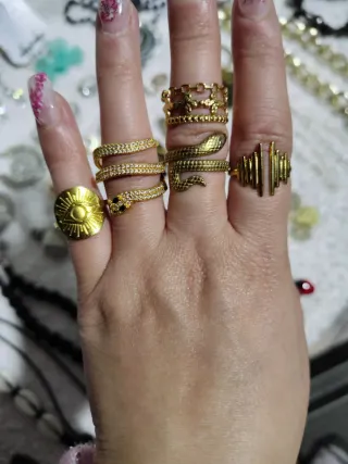 Lote Collares y Pendientes anillos pulseras