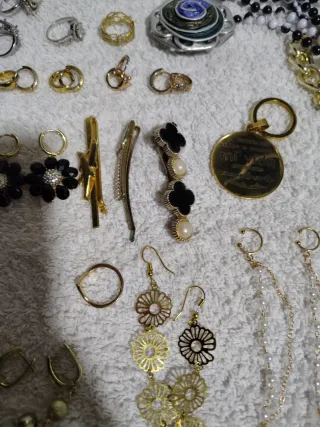 Lote Collares y Pendientes anillos pulseras