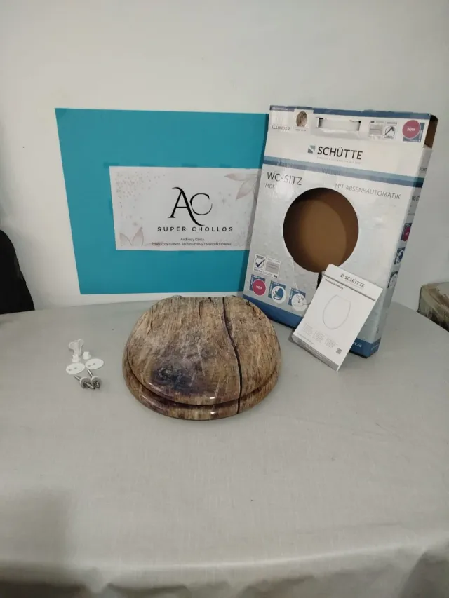 Asiento Inodoro Madera MDF Diseño Bosque