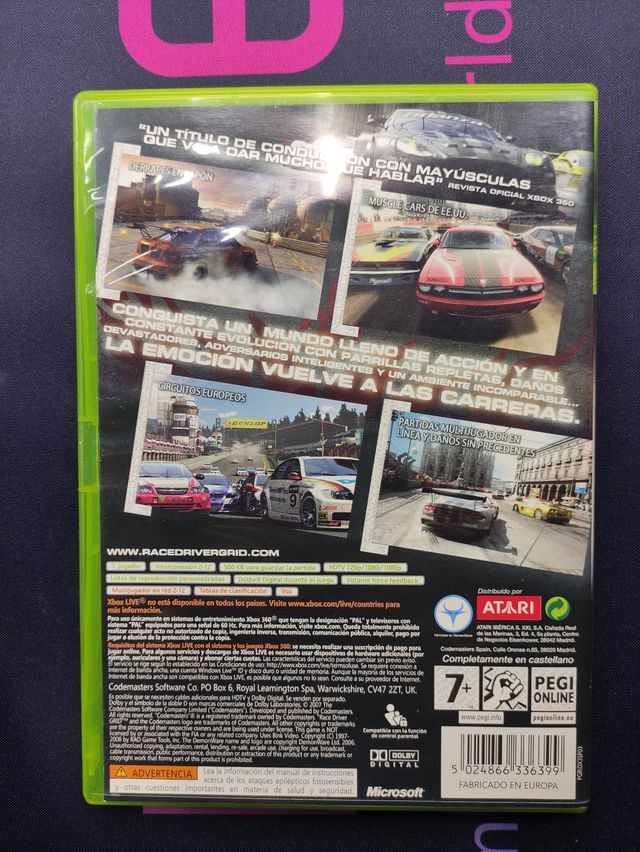 Race Driver GRID Xbox 360