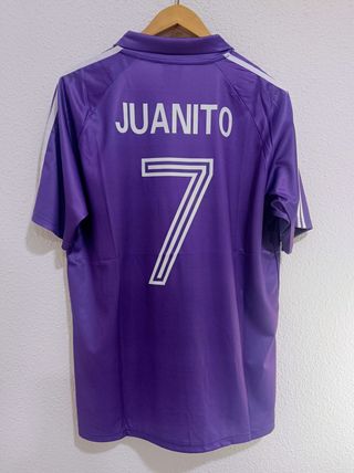 Camiseta Juanito Morada Real Madrid Zanussi talla