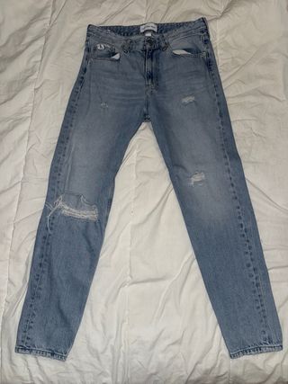 Pantalones Calvin Klein Jeans Azules Rotos
