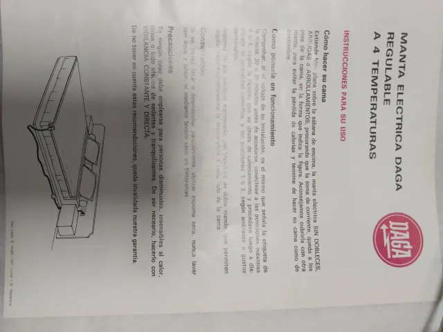 Manta Eléctrica Matrimonio Daga