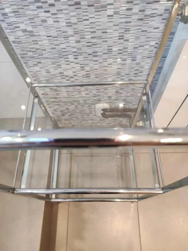 Estantería Metal y Cristal 4 baldas