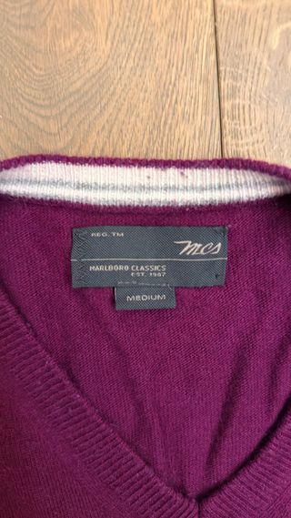 Maglione Marlboro Classics Viola Taglia M