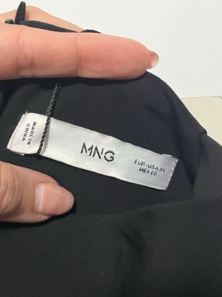 Vestido Negro Mango Talla XL Nuevo