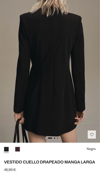 Vestido Negro Mango Talla XL Nuevo