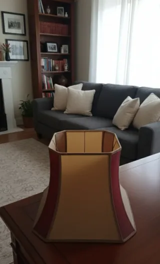 Lámpara de pie vintage dorada