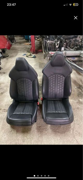 Asientos Delanteros Audi RS6 C7 Cuero Negro