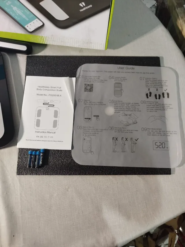 Báscula de baño inteligente Healthkeep