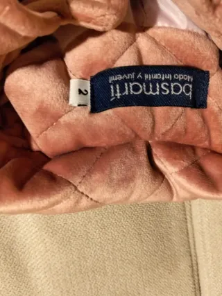 Abrigo acolchado niña rosa