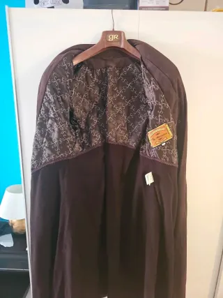 Cappotto vera pelle di renna marrone