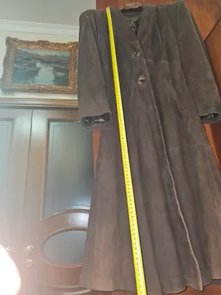 Cappotto vera pelle di renna marrone