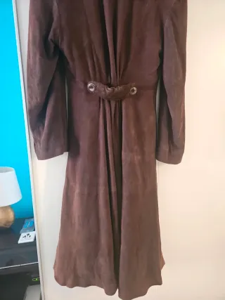 Cappotto vera pelle di renna marrone