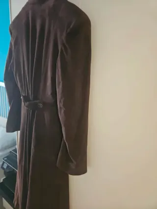 Cappotto vera pelle di renna marrone