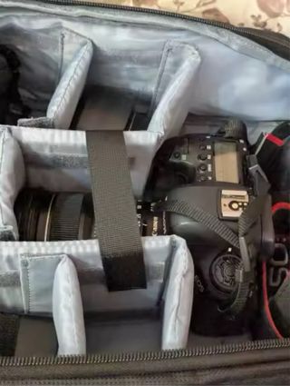 Mochila Cámara Fotográfica Negra/gris NUEVA