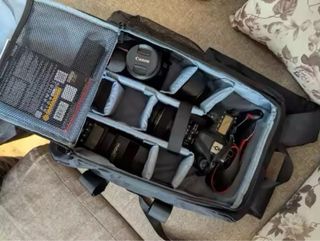 Mochila Cámara Fotográfica Negra/gris NUEVA