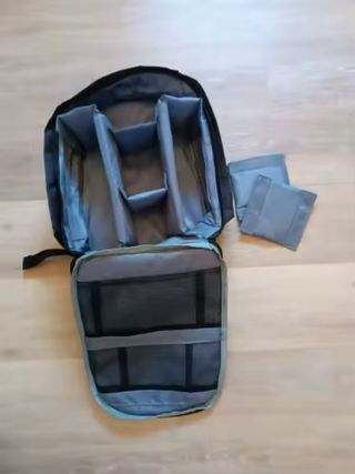 Mochila Cámara Fotográfica Negra/gris NUEVA