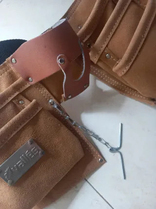 Cinturón de herramientas de cuero