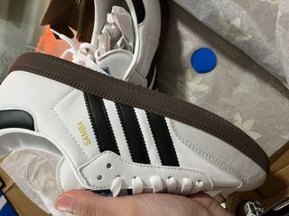 Adidas Samba Blancas y Negras Talla 42