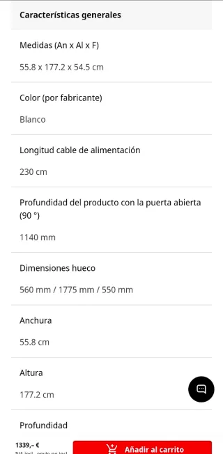 Frigorífico Combi - Siemens, 262L, No fro