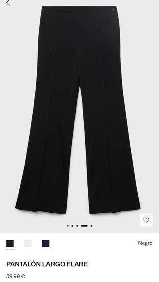 Pantalón Negro Vestir Talla S