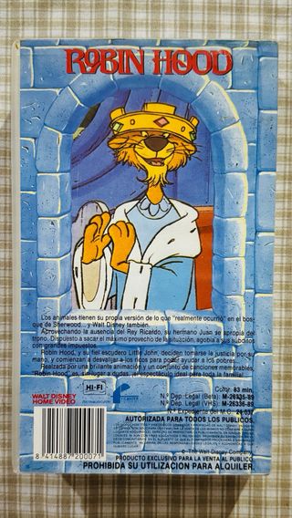 VHS DISNEY - ROBIN HOOD