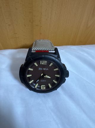 Reloj Pontina Negro y Beige