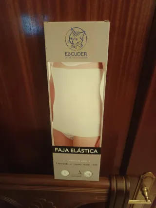 Faja Elástica Escuder Talla 8 Gris y Beige