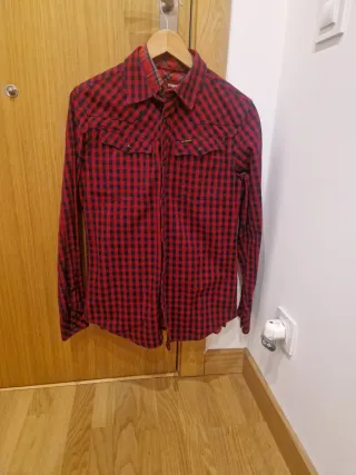 Camisa G-Star RAW cuadros roja y negra