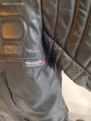 Chaqueta de cuero para moto con Thinsulate
