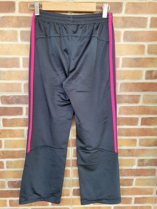 Pantalón chándal niña Adidas negro rosa